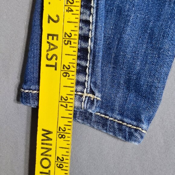 Silver Suki Capri jeans women's size 28 hard washed denim blue straight leg - Picture 14 of 16